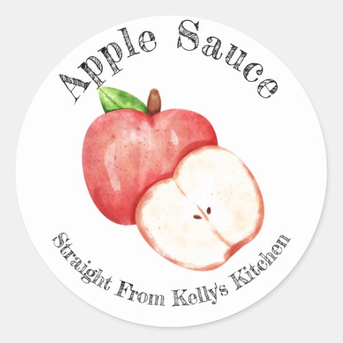Home Canning Business Apple Sauce Food Label