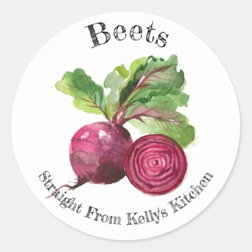 Home Canning Business Beets Food Label