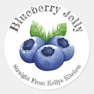 Home Canning Business Blueberry Jelly Food Label