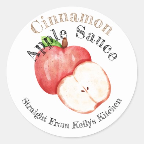 Home Canning Business Cinnamon Apple Sauce Label