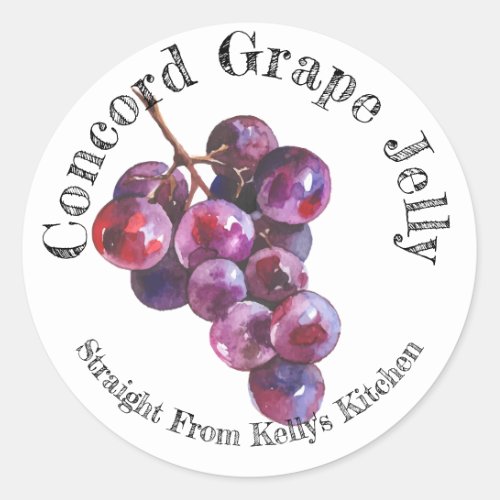 Home Canning Business Concord Grape Jelly Label