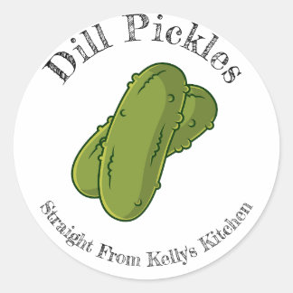 Home Canning Business Dill Pickles Food Label