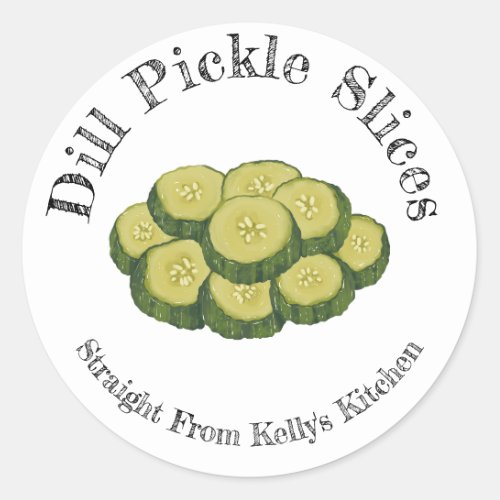 Home Canning Business Dill Pickles Food Label