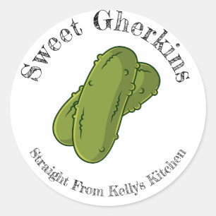 Home Canning Business Gherkin Pickles Food Label