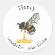 Home Canning Business Honey Food Label