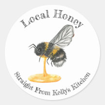 Home Canning Business Local Honey Food Label