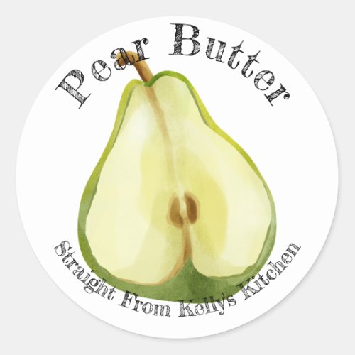 Home Canning Business Pear Butter Food Label