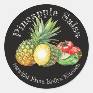 Home Canning Business Pineapple Salsa Food Label