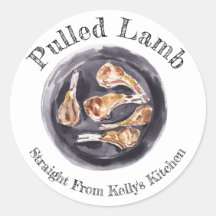 Home Canning Business Pulled Lamb Food Label