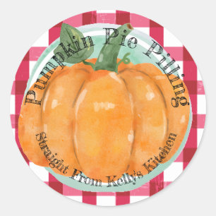 Home Canning Business Pumpkin Pie Filling Label