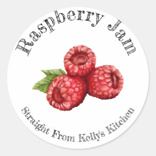 Home Canning Business Raspberry Jam Food Label