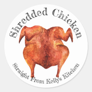 Home Canning Business Shredded Chicken Food Label