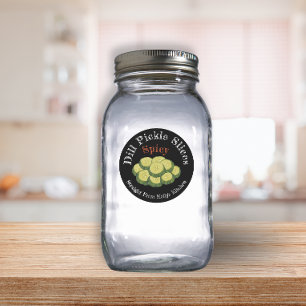 Home Canning Business Spicy Dill Pickles Label