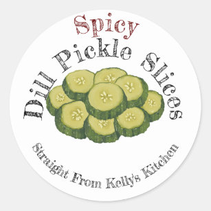 Home Canning Business Spicy Dill Pickles Label