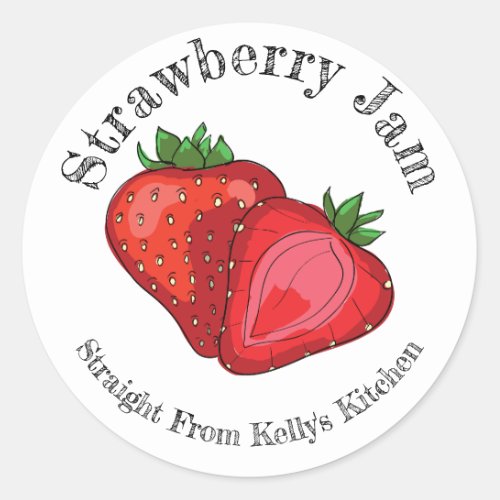 Home Canning Business Strawberry Jam Food Label