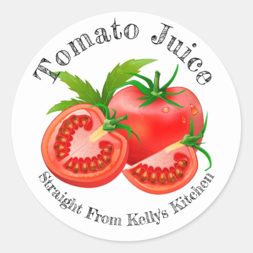 Home Canning Business Tomato Juice Food Label