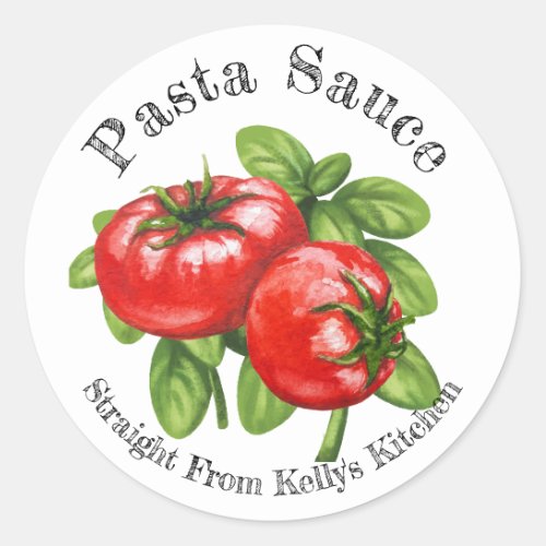 Home Canning Business Tomato Pasta Sauce Label