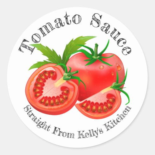 Home Canning Business Tomato Sauce Food Label