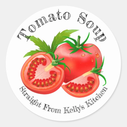 Home Canning Business Tomato Soup Food Label