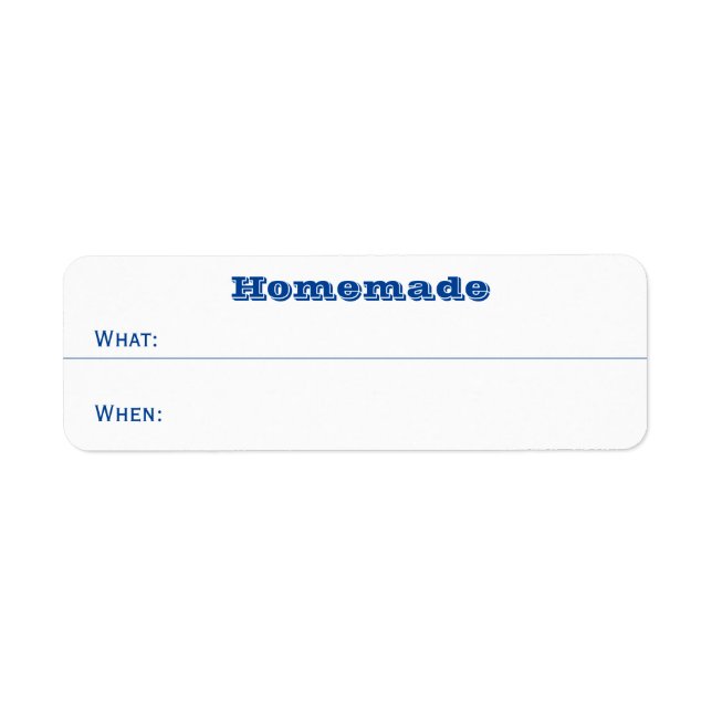 Home Canning Homemade Mason Jar Lid Dated Food Label (Front)