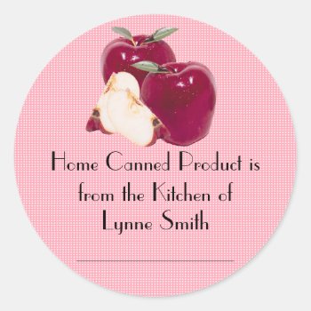 Home Canning Labels -- With Apple by Lynnes_creations at Zazzle