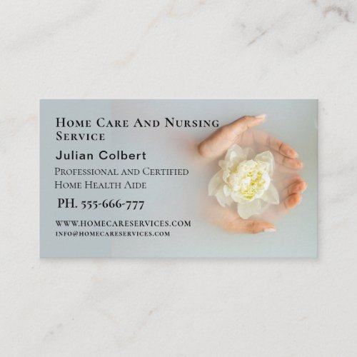 Home Care And Nursing Service Business Card