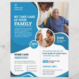 Home Care Service Flyer Template