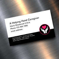 Home Caretaker C.N.A. Business Card Magnet