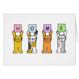 HOME Cartoon Cats Cards
