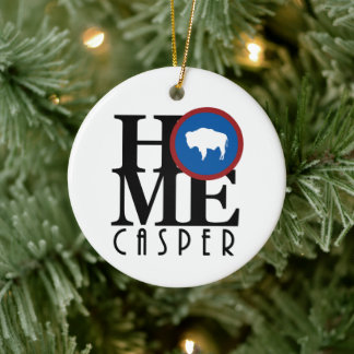 HOME Casper Wyoming Ceramic Ornament