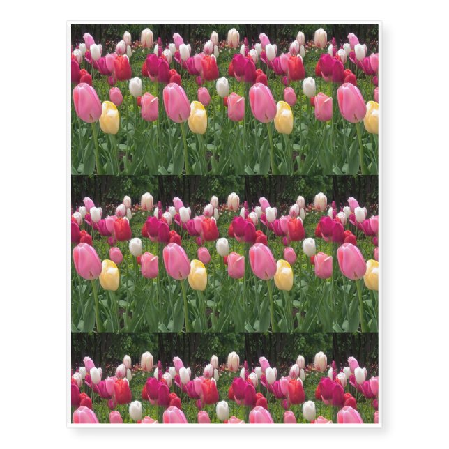 Home Chicago Tulips Temporary Tattoos (Front)