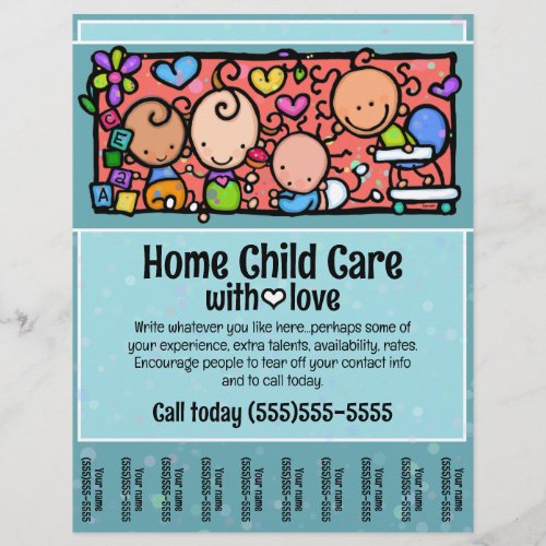 Home Child Care Child Care Promotional Tear Sheet