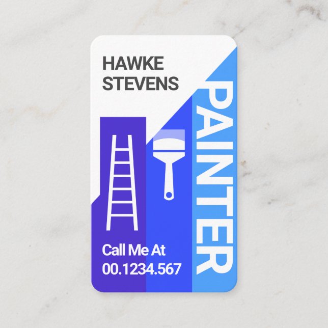 Home Chimney Painter Service Business Card (Front)