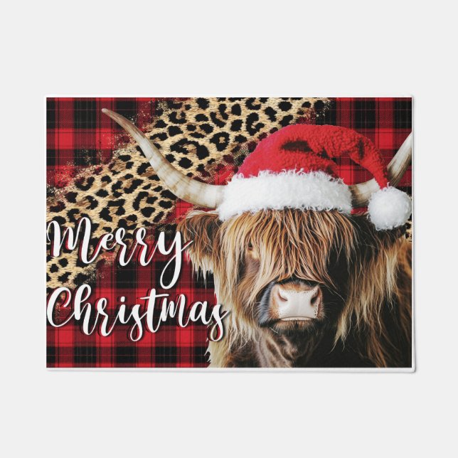Home Christmas Doormat – Festive Welcome Mat for F (Front)