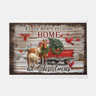 Home Christmas Doormat – Festive Welcome Mat for F
