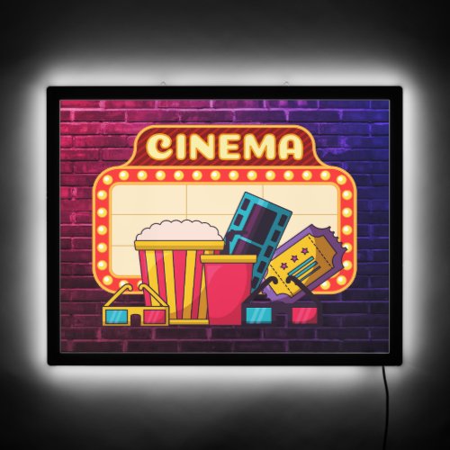 Home Cinema Movie Time LED Sign Stylish LED Sign