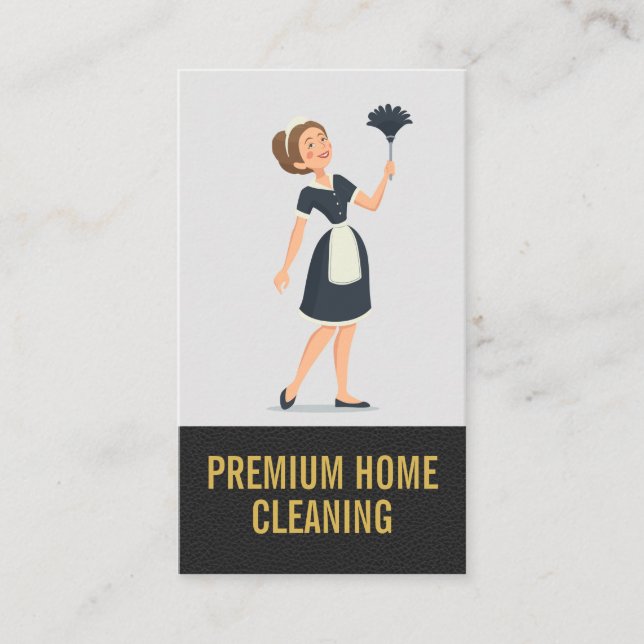 Home Cleaners | Maid Business Card (Front)