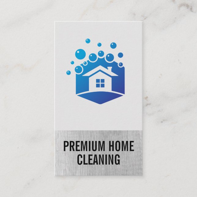 Home Cleaners | Maid | House Bubbles Business Card (Front)