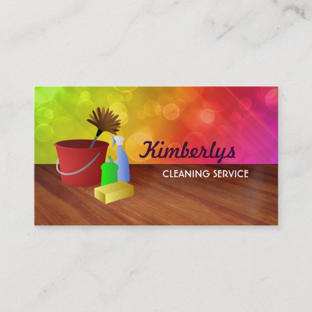 Home Cleaning Business Cards (Front)