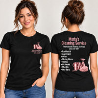 Home Cleaning Pink Service Woman Black