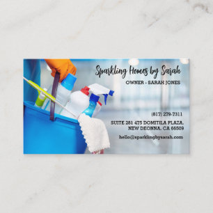 home cleaning service business cards house cleaner