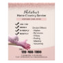 Home Cleaning Service Pink Rose Gold Glitter Flyer