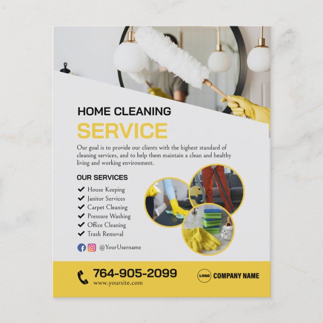 Home Cleaning Services Flyer (Front)