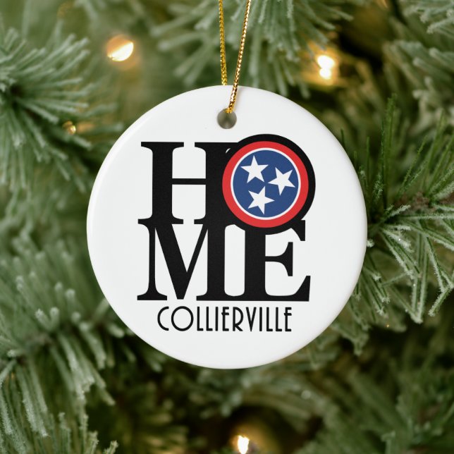 HOME Collierville Tennessee Ceramic Ornament (Tree)
