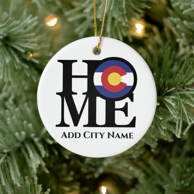 HOME Colorado Customizable Ceramic Ornament (Tree)