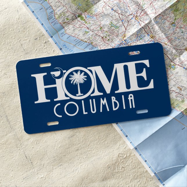 HOME Columbia SC License Plate (In Situ)