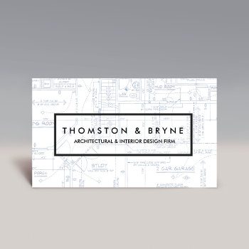 Home Construction And Architect Blueprint Business Card by sm_business_cards at Zazzle