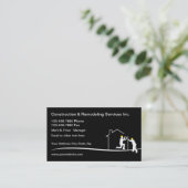 Home Construction And Remodeling Business Card (Standing Front)