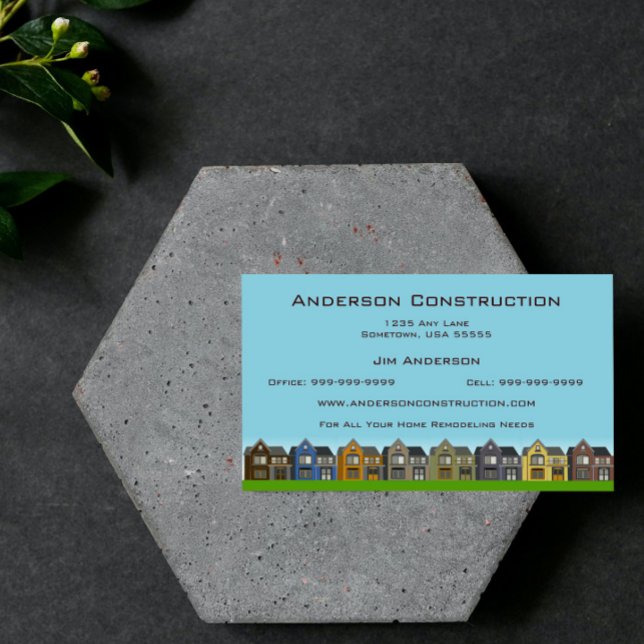 Home Construction Business Card (Home Construction Business Card)