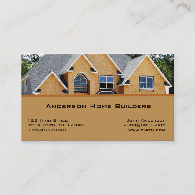 Home Construction Business Card | Zazzle